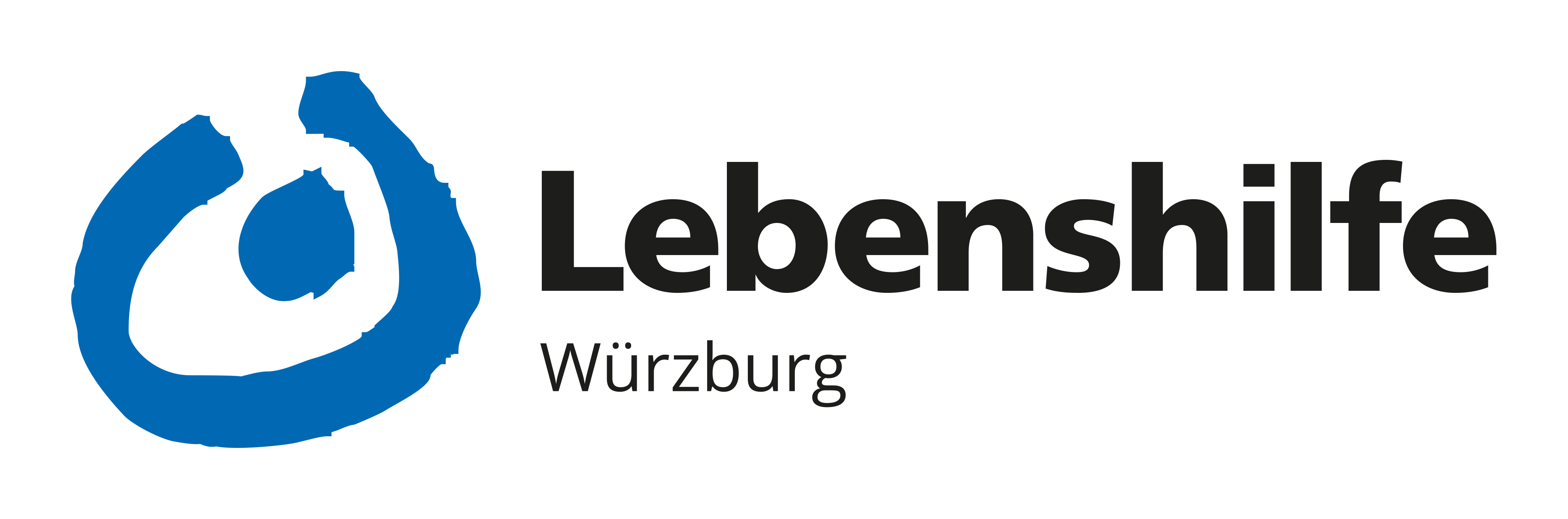 Logo Lebenshilfe Wuêrzburg blau schwarz groƒ rgb